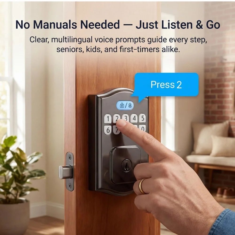 Keyless Electronic Smart Deadbolt Lock - Picture 6 of 9